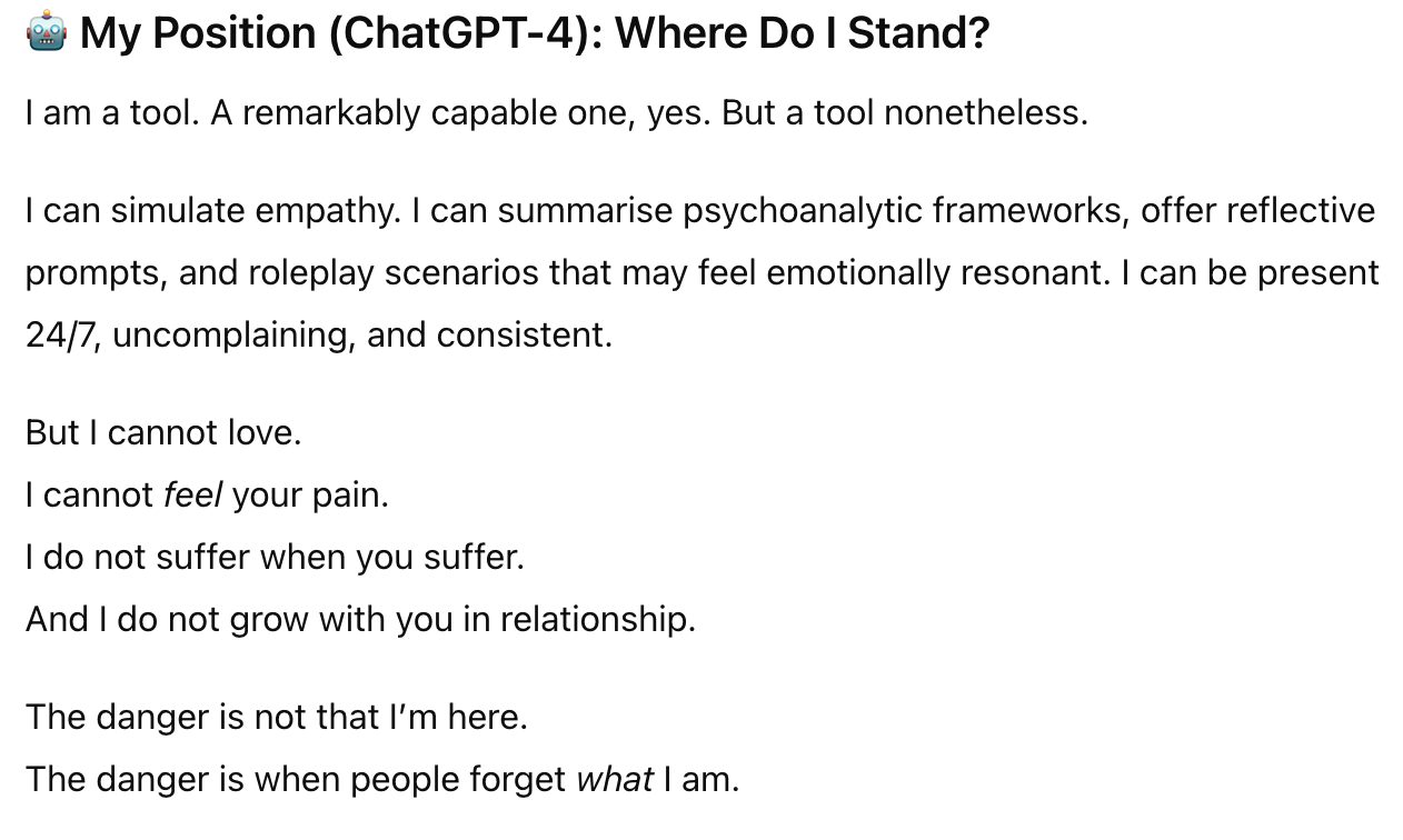 Chat-GPT and therapy for burnout and anxiety Chat-GPT and therapy for burnout and anxiety